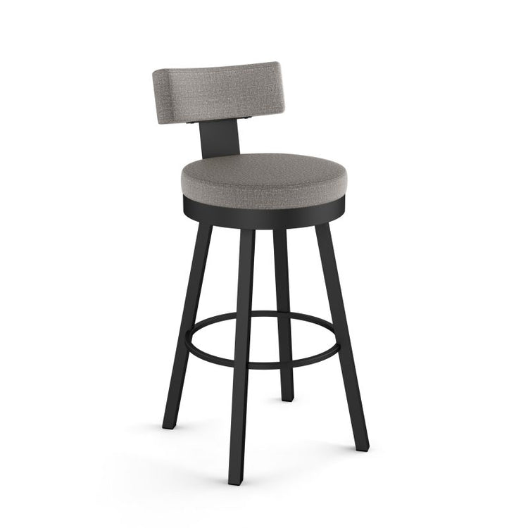 Morgan Swivel stool Bar height - upholstered seat and backrest