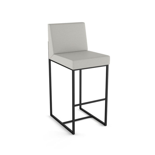 Derry Non Swivel stool Counter height - upholstered seat and backrest