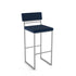 Everly Non Swivel stool Bar height - upholstered seat and backrest