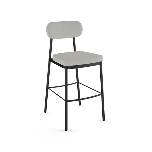 Orly Non Swivel stool Bar height - upholstered seat and backrest