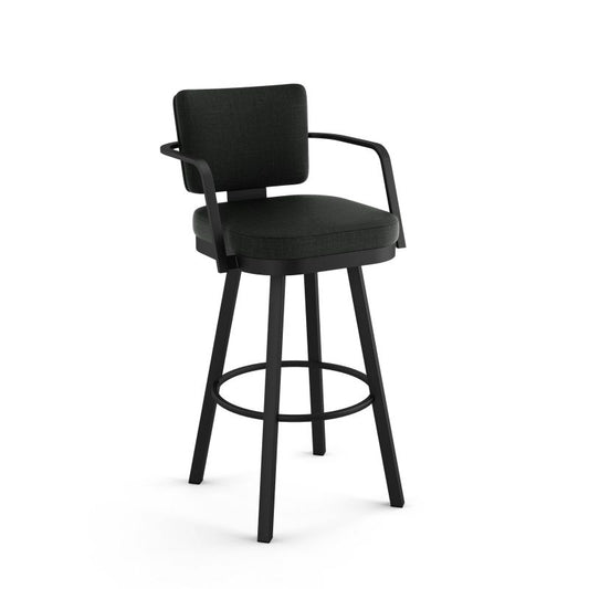 Thea Swivel stool Counter height - upholstered seat and backrest