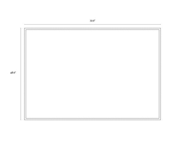 Connectivity  72" X 48"  Natural Floater Frame