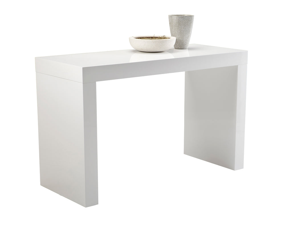 Faro Counter Table High Gloss White