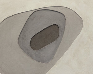 Zen Garden (Set Of 3)  30" X 30"  Black Floater Frame