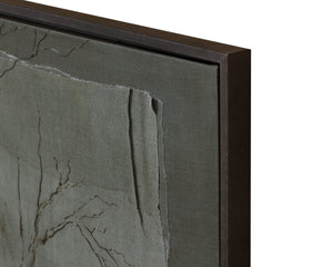 Enchanted Forest  60" X 40"  Brown Floater Frame  Green