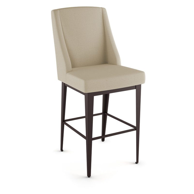 Bridget Non Swivel stool Bar height - upholstered seat and backrest