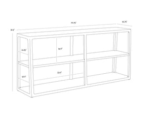 Doncaster Low Bookcase