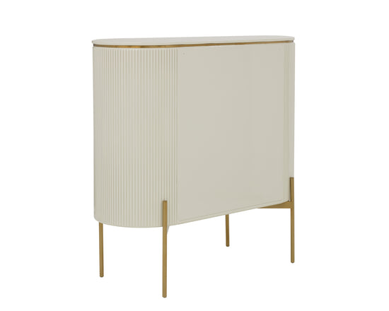 Paloma Bar Cabinet High Gloss Cream