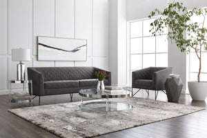 Frequency  72" X 30"  Silver Floater Frame