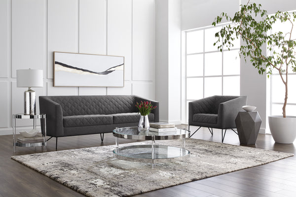 Frequency  72" X 30"  Silver Floater Frame