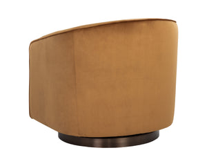 Hazel Swivel Lounge Chair  Gold