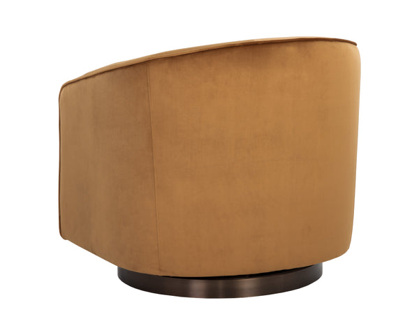 Hazel Swivel Lounge Chair  Gold