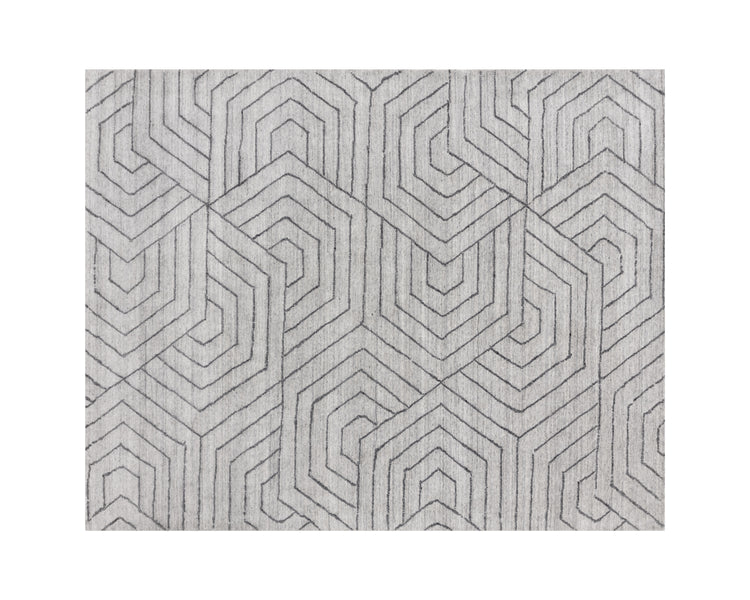 Mazey Handloomed Rug  Grey  8' X 10'