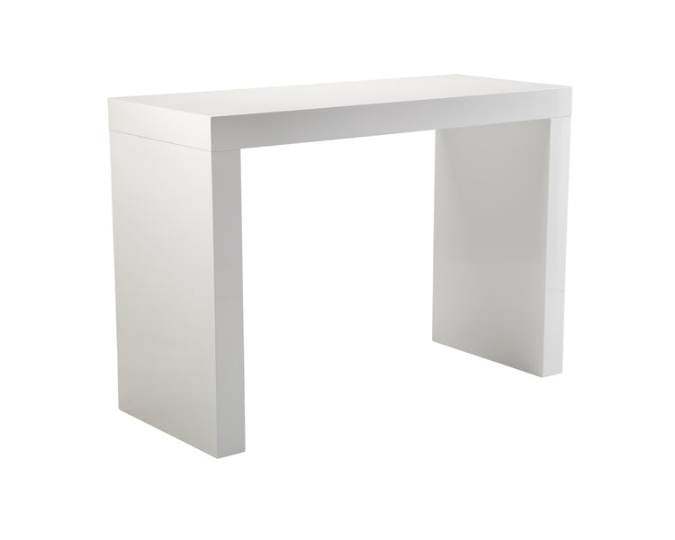 Faro Bar Table High Gloss White