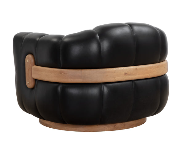 Tadeo Swivel Armchair  Rustic Oak