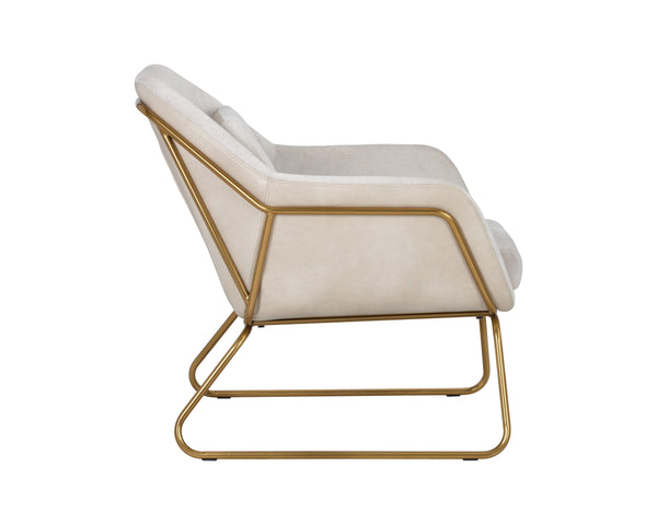 Watts Lounge Chair  Gold
