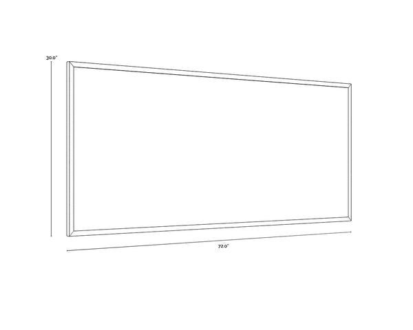 Mystic Mountain  72" X 30"  Black Frame