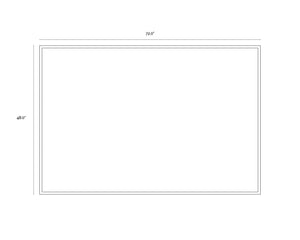 Experimental  72" X 48"  Charcoal Frame