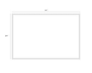 Experimental  72" X 48"  Charcoal Frame