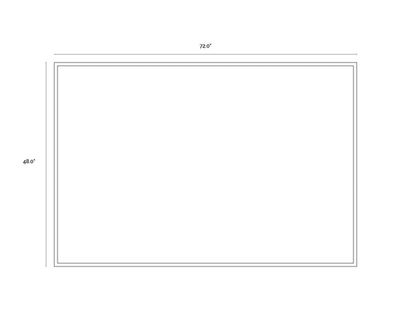 Experimental  72" X 48"  Charcoal Frame