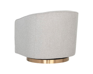Hazel Swivel Lounge Chair  Gold
