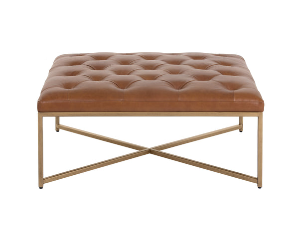 Endall Ottoman  Antique Brass