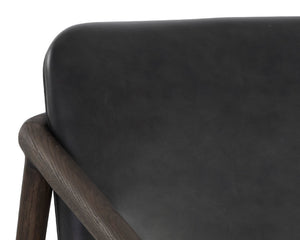 Cinelli Lounge Chair  Distressed Brown