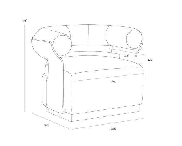 Olida Swivel Lounge Chair