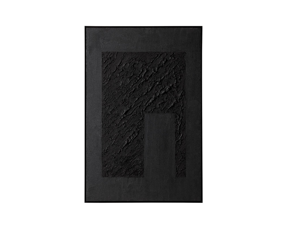 Shadow Work  40" X 60"  Black Floater Frame