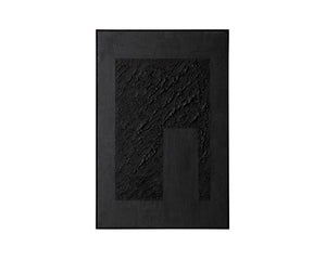 Shadow Work  40" X 60"  Black Floater Frame