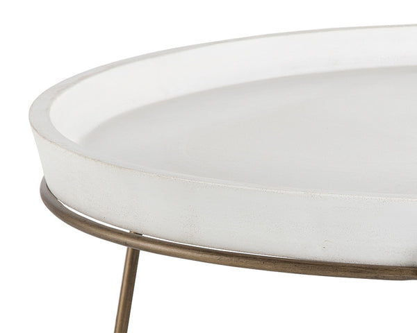 Remy Coffee Table  Antique Brass