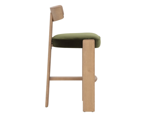 Horton Barstool  Rustic Oak