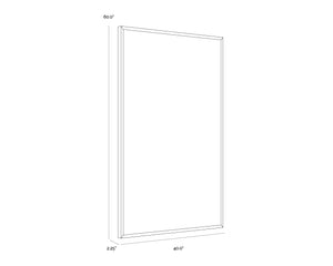 Shadow Work  40" X 60"  Black Floater Frame