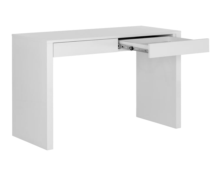 Dutad Desk High Gloss White