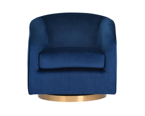 Hazel Swivel Lounge Chair  Gold