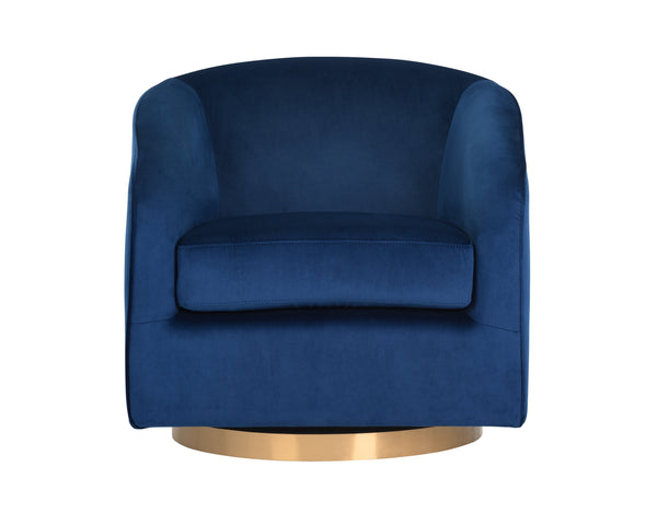 Hazel Swivel Lounge Chair  Gold
