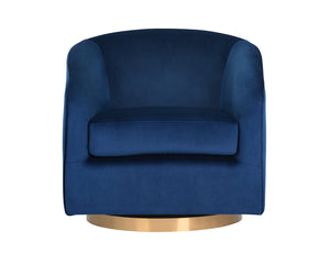 Hazel Swivel Lounge Chair  Gold