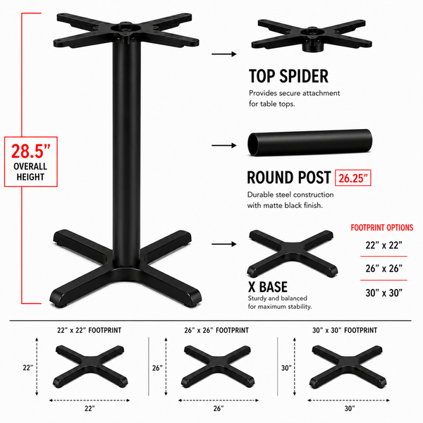 X-TABLE BASE