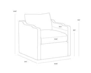 Roosevelt Swivel Lounge Chair