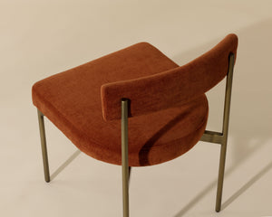 Seneca Dining Chair  Antique Brass  | Set of 2