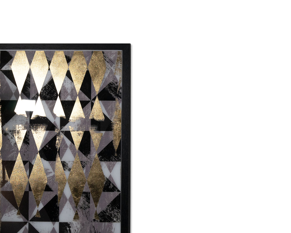 Overprint (Set Of 2)  38" X 48"  Black Frame