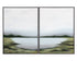 Lakeside Views (Set Of 2)  36" X 48"  Black Floater Frame