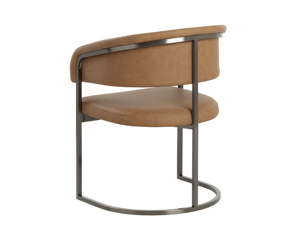 Marris Dining Armchair  Gunmetal
