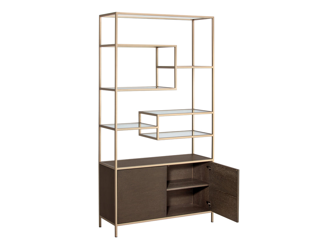 Stamos Bookcase  Gold