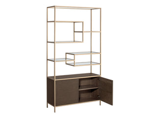 Stamos Bookcase  Gold