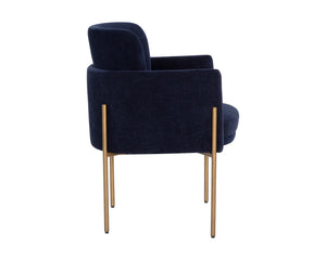 Richie Dining Armchair  Antique Brass