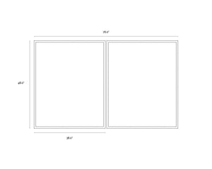 Overprint (Set Of 2)  38" X 48"  Black Frame