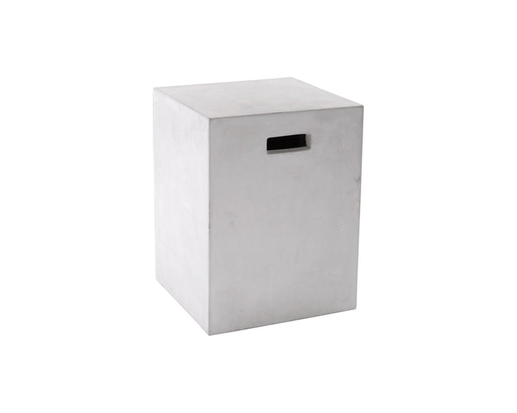 Sunpan Castor End Table - White 