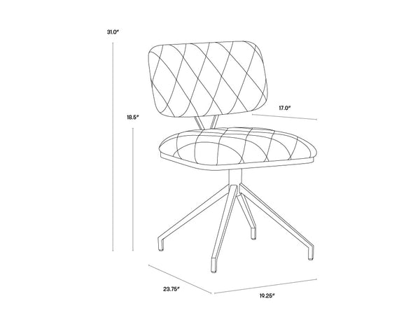 Virtu Swivel Dining Chair  | Set of 2