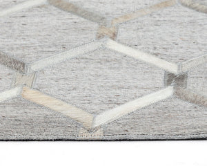 Bordeaux Handmade Rug  Ivory /  Grey  9' X 12'